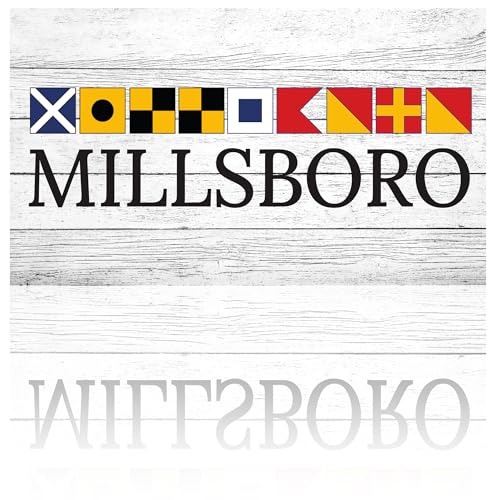 JennyGems Millsboro Delaware Gifts, Delaware Souvenirs, Shelf and Wall Art, Made in USA