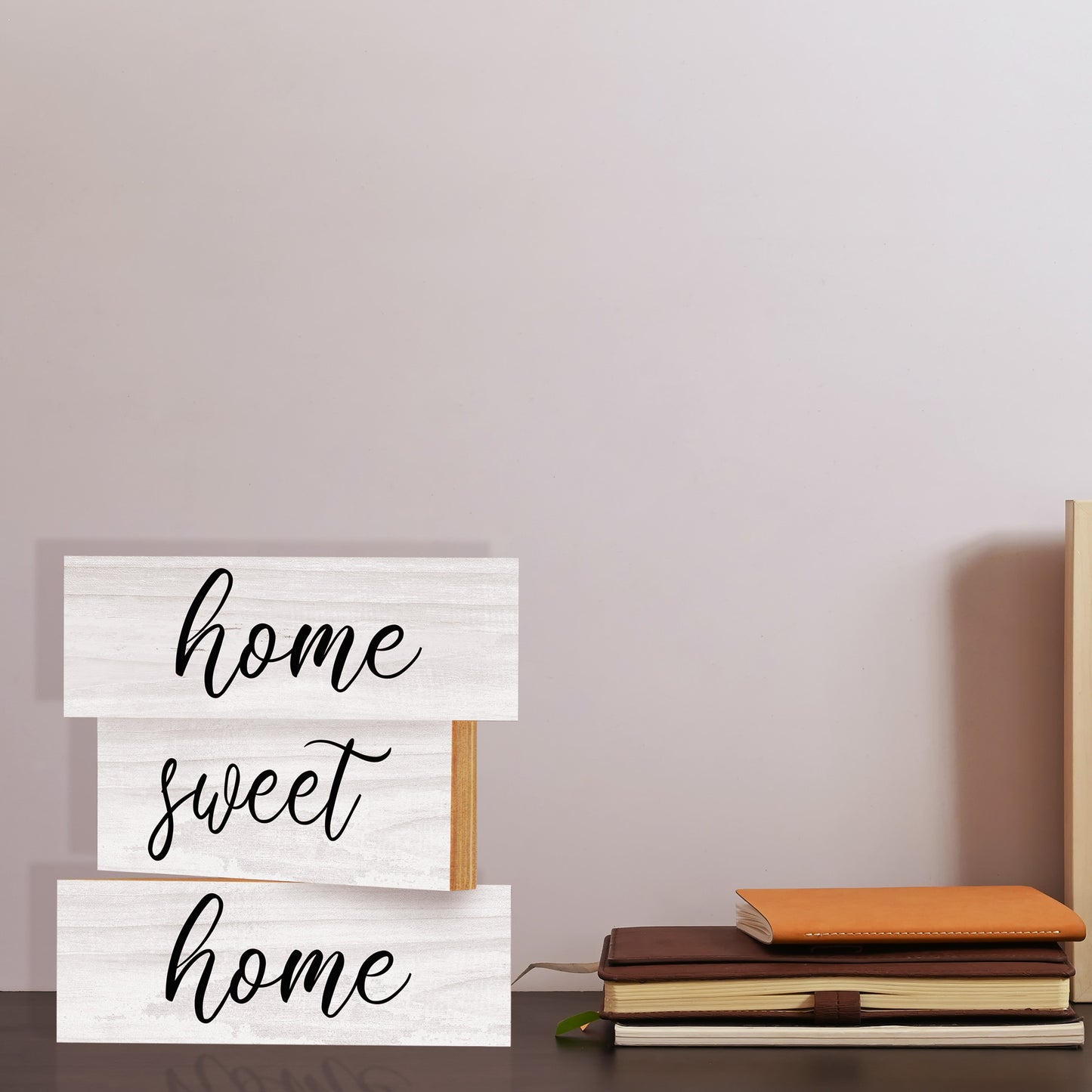 JennyGems Home Sweet Home Blocks, Wooden Blocks Set of 3, Tiered Tray Decor, Farmhouse Room Decor, Housewarming Gifts New Home