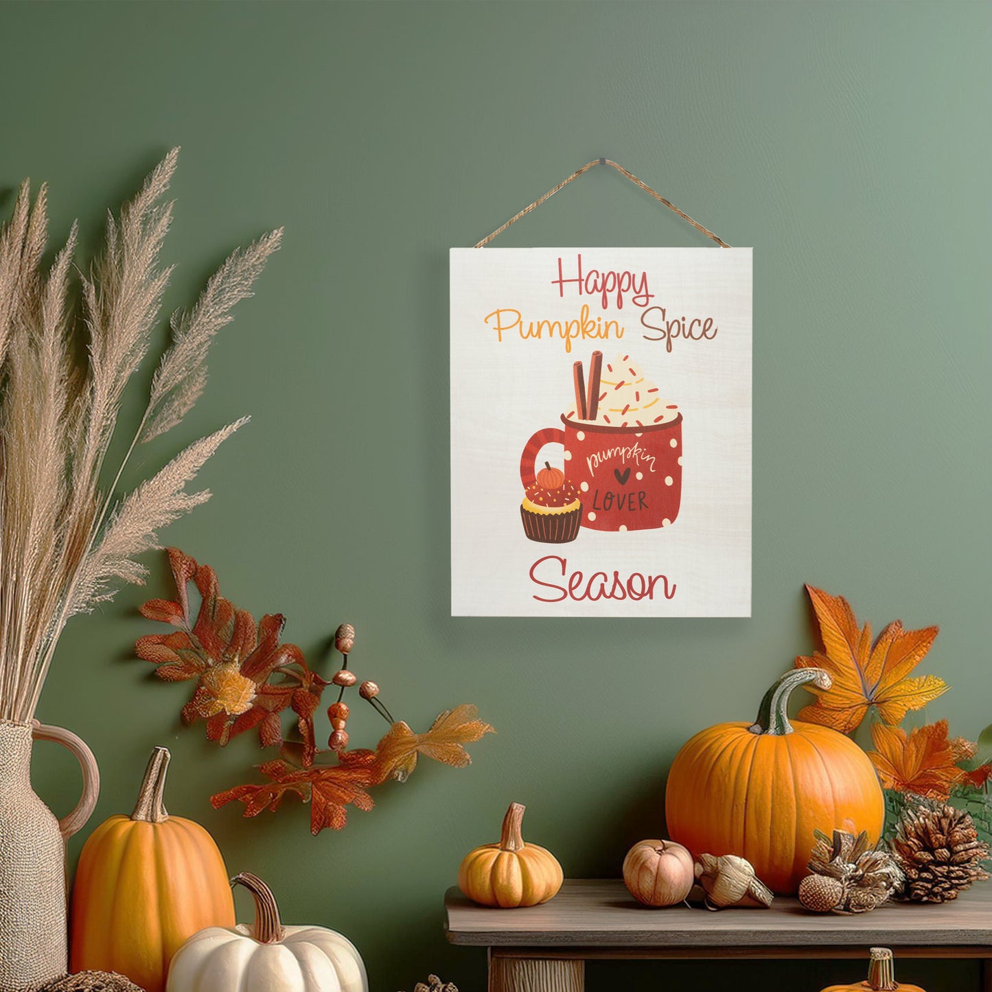 JennyGems Pumpkin Spice Decor, Fall Decor, Fall Room Decor, Fall Wall Decor, Autumn Decor, Fall Signs, Made in USA