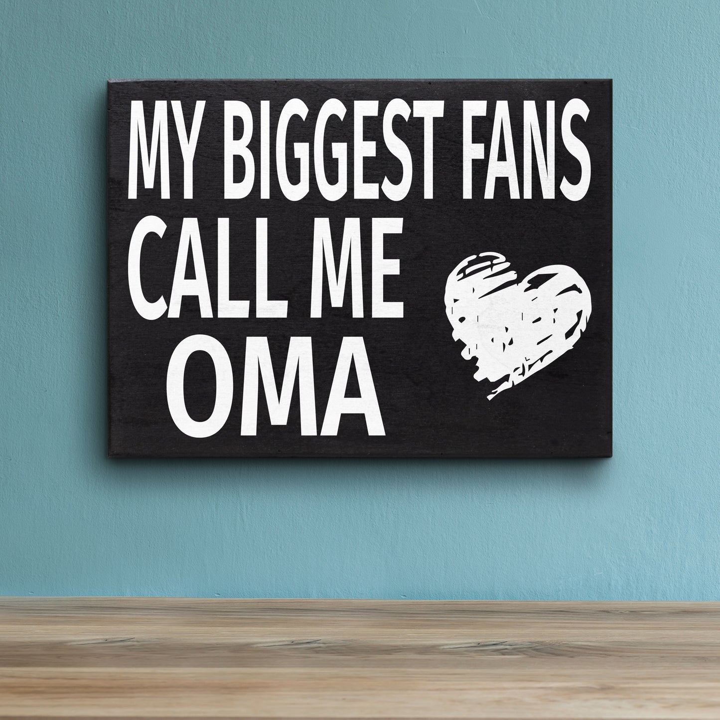 JennyGems Gifts for Oma, Oma Gifts from Granddaughter Grandson, My Biggest Fans Call Me Oma Wood Sign, Oma Gifts for Christmas, Oma Birthday Gift
