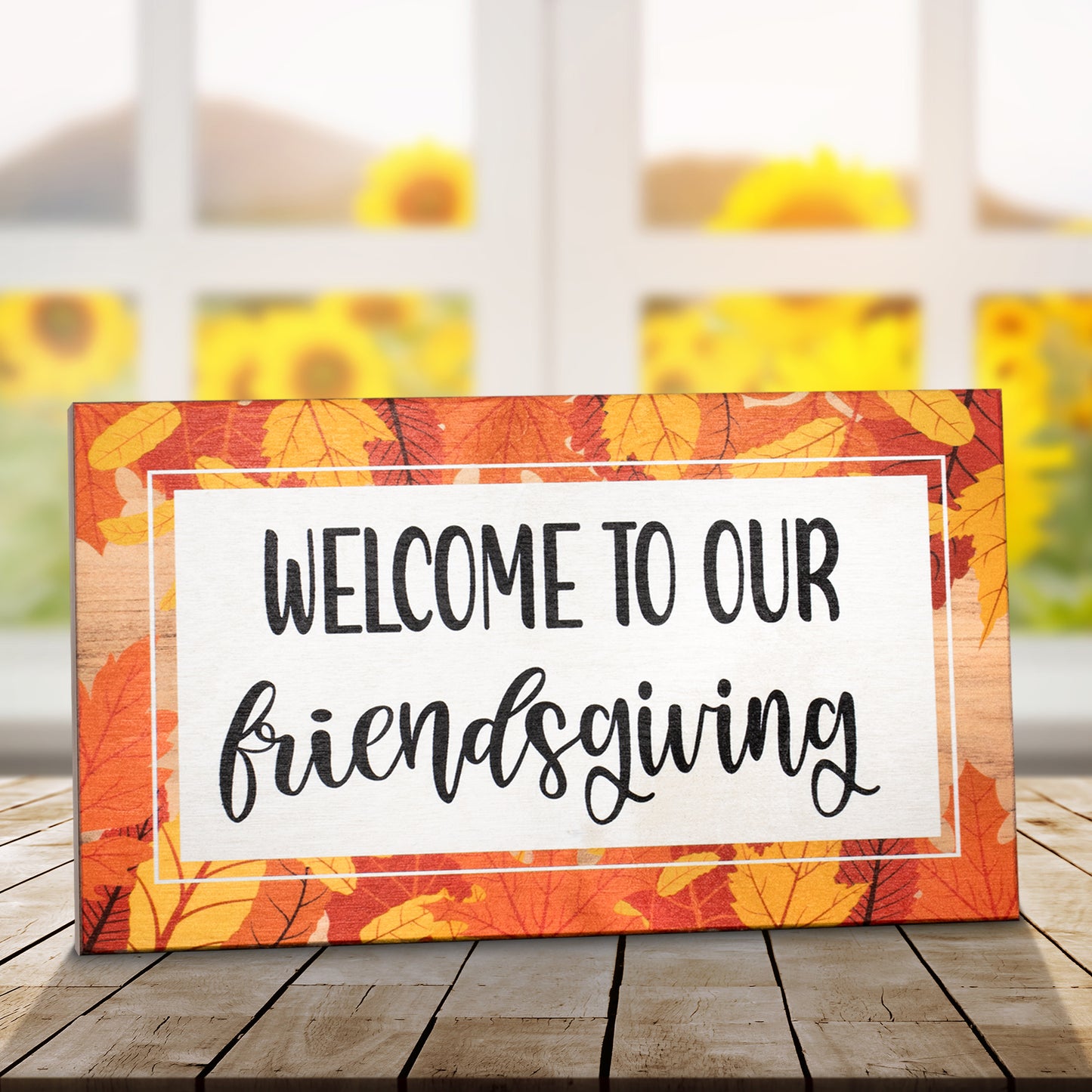 Friendsgiving Decorations, Fall Decor Friendsgiving Sign, Welcome to Our Friendsgiving, Thanksgiving Decorations
