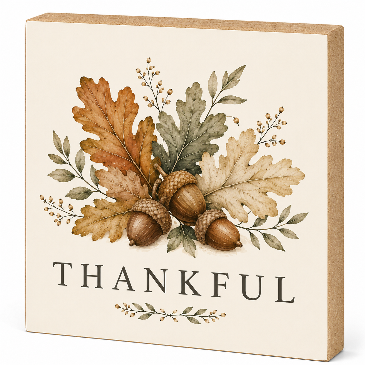 Fall Decor Accent - Thankful