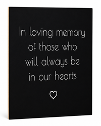 Wedding Memorial Sign, In Loving Memory