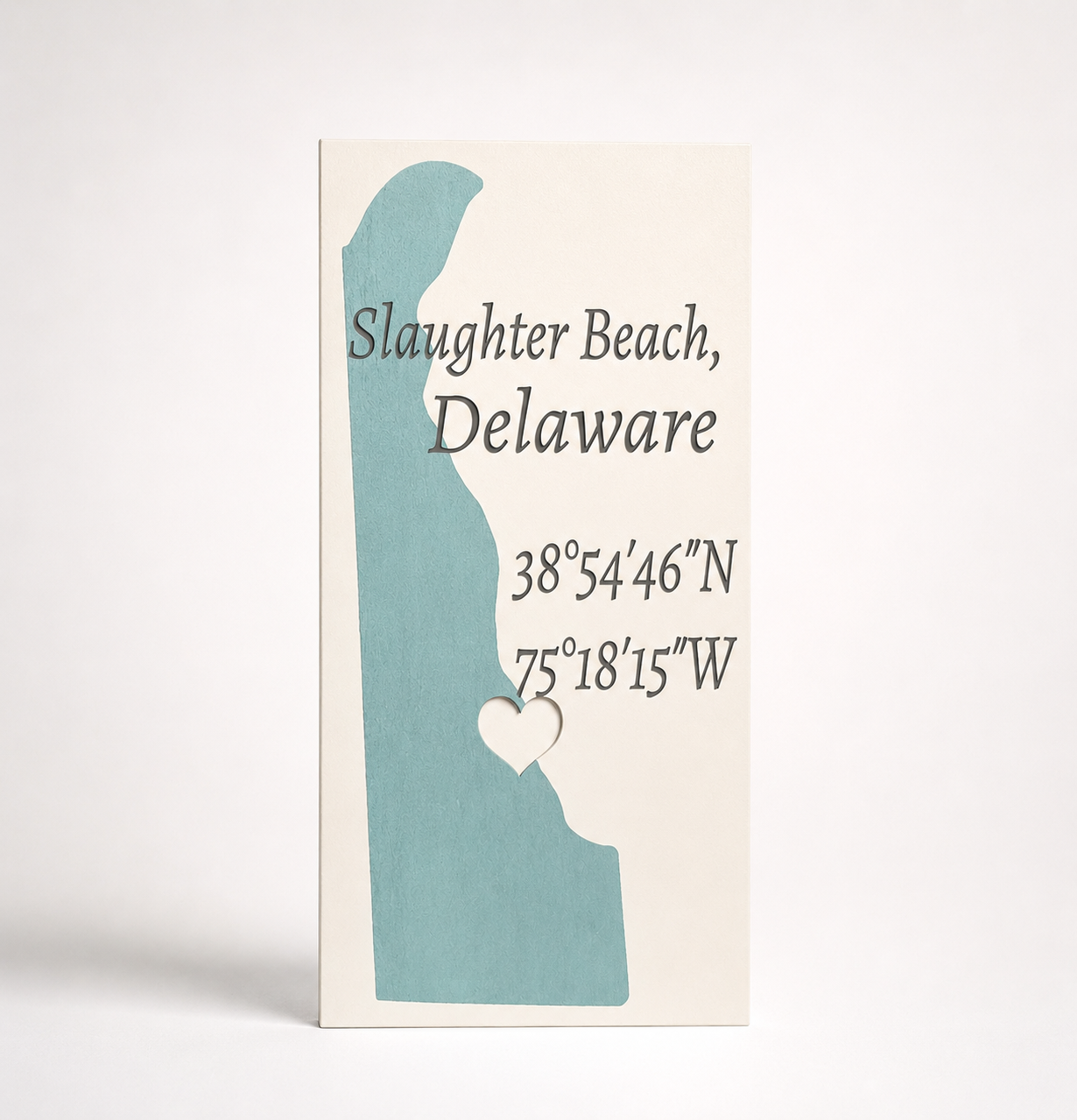 JennyGems Slaughter Beach, Delaware | Nautical Wood Sign | Made in USA