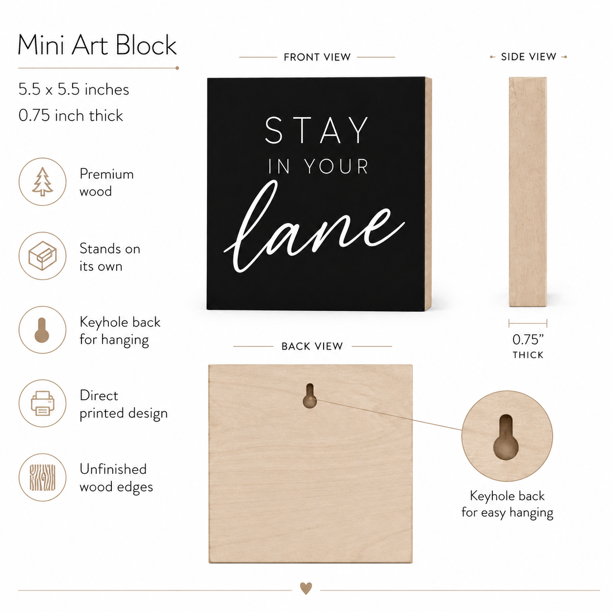 Stay in Your Lane Sign