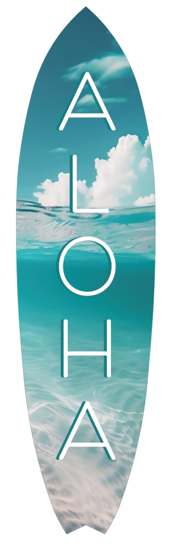 Aloha Surfboard, Vertical