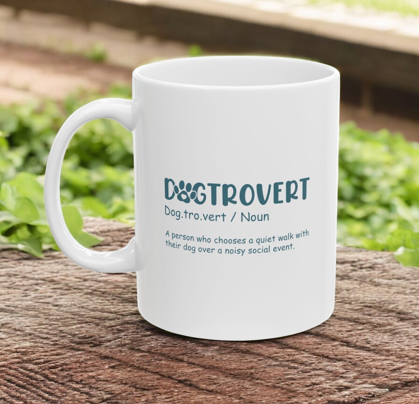 Dogtrovert Coffee Mug - Funny Dog Owner Quote Mug - Prefers Time with Dogs Over People - Perfect Gift for Dog Lovers