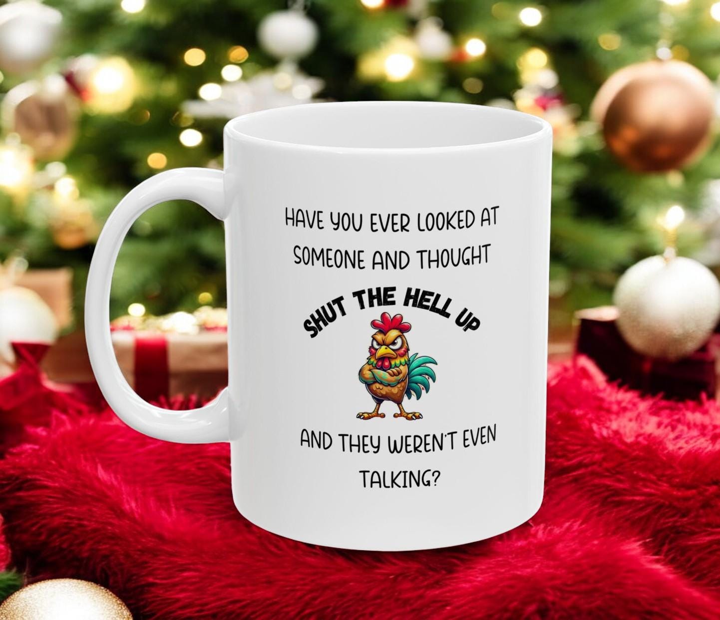 Funny Shut The Hell Up Ceramic Coffee Mug