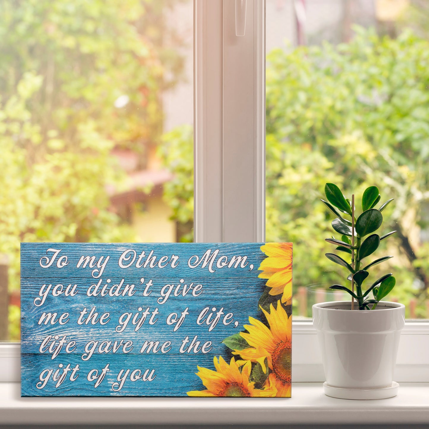 JennyGems To My Other Mom, Life Gave Me the Gift Of You Sign, Bonus Mom Gifts, Stepmom Gifts, Foster Mom, Mother in Law Gifts, Second Mom Gift