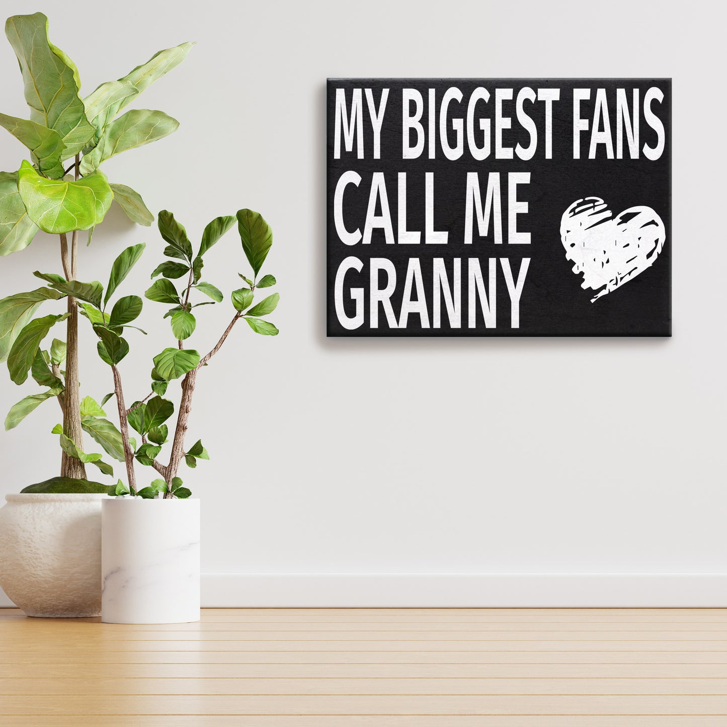 JennyGems My Biggest Fans Call Me Granny Wood Sign, Granny Gifts, Gift for Granny