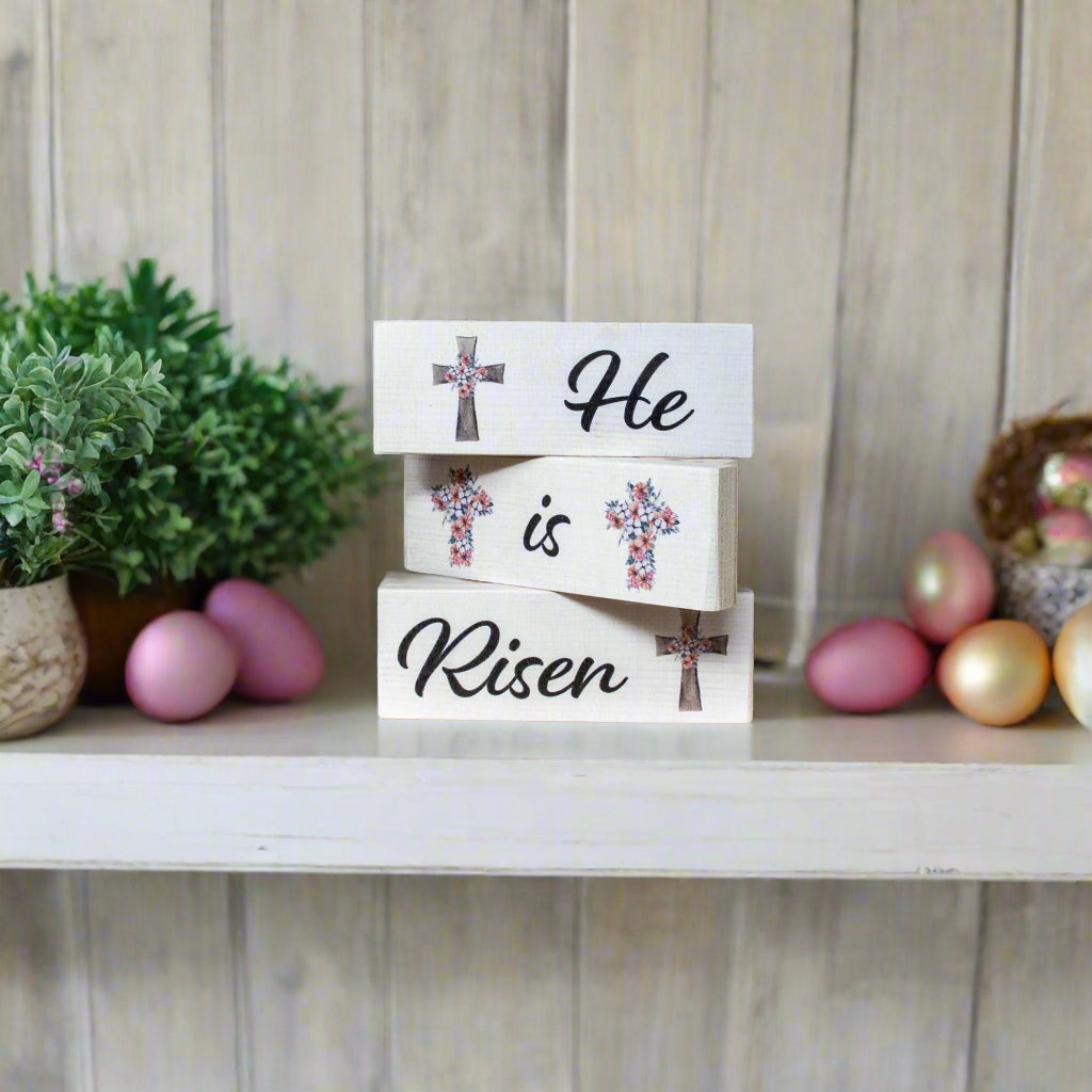 He Is Risen Easter Decor