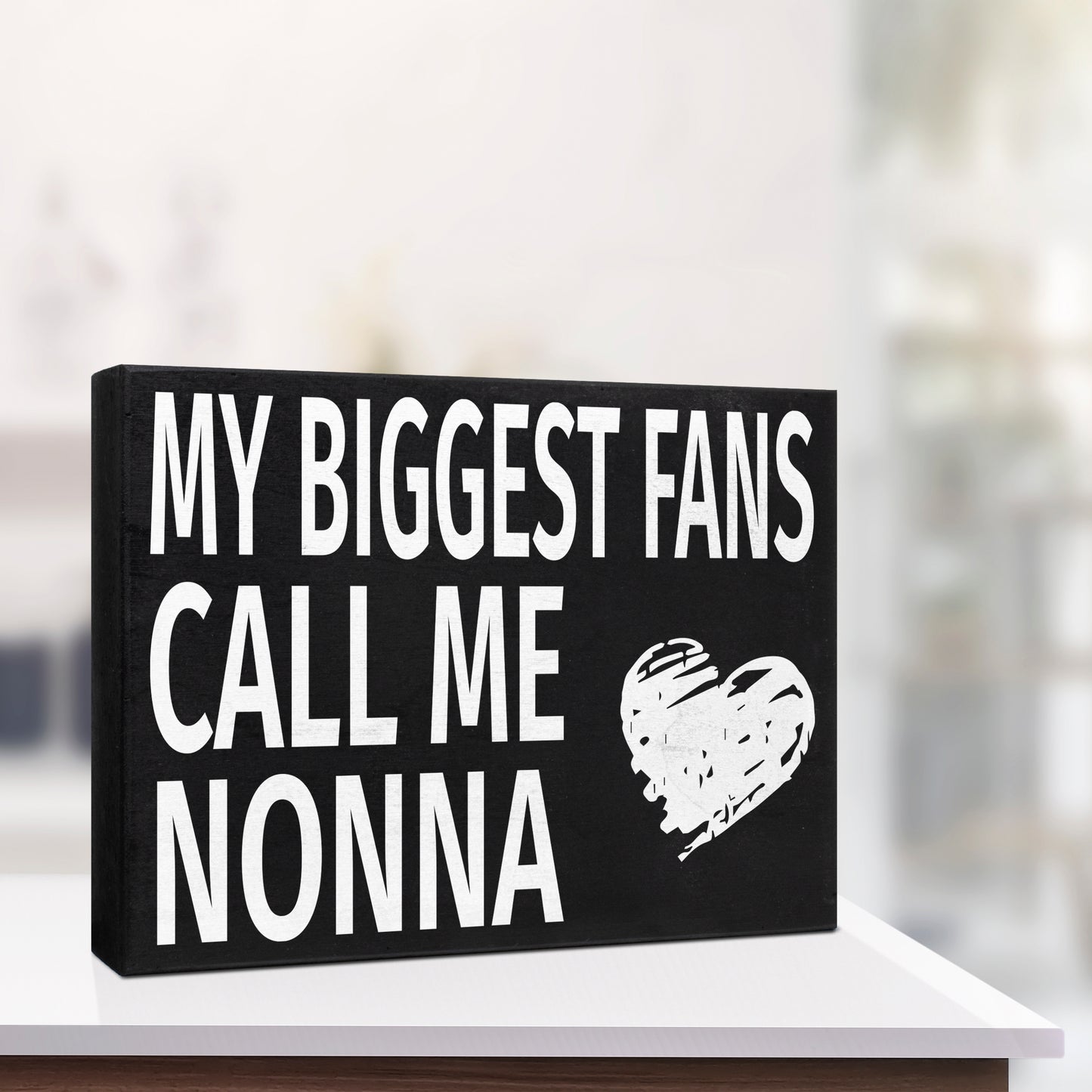 JennyGems Gifts for Nonna, Nonna Gifts from Granddaughter Grandson, My Biggest Fans Call Me Nonna Wood Sign, Nonna Gifts for Christmas, Nonna Birthday Gifts