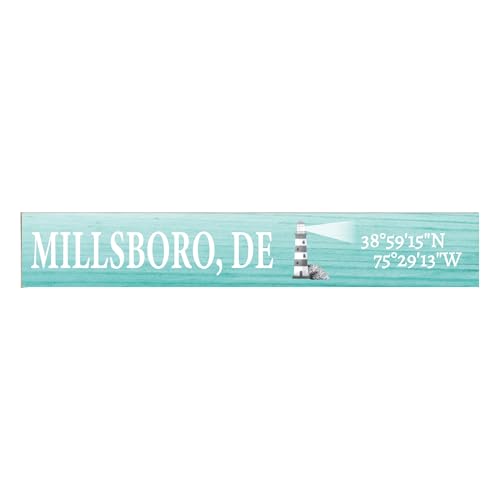 JennyGems Millsboro Delaware Gifts, Delaware Souvenirs, Shelf and Wall Art, Made in USA