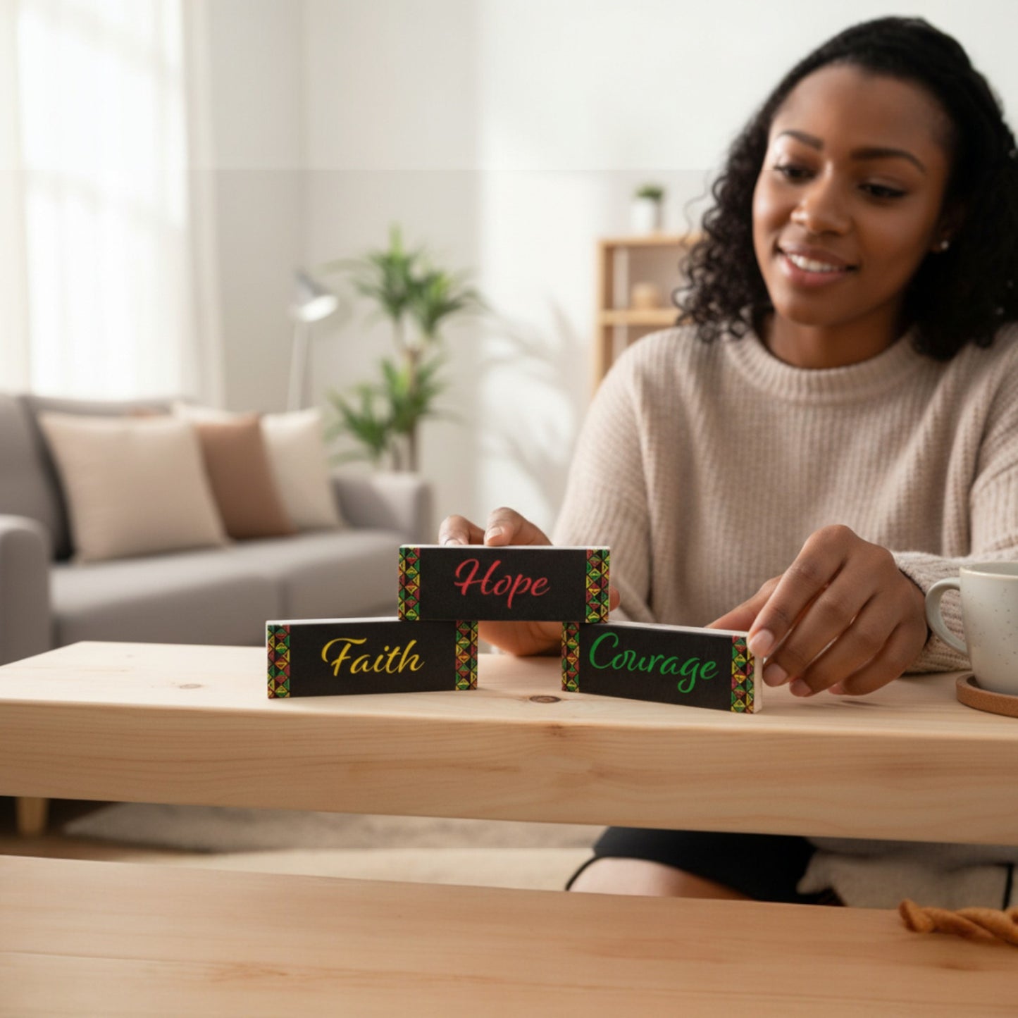 Black History Decor Blocks