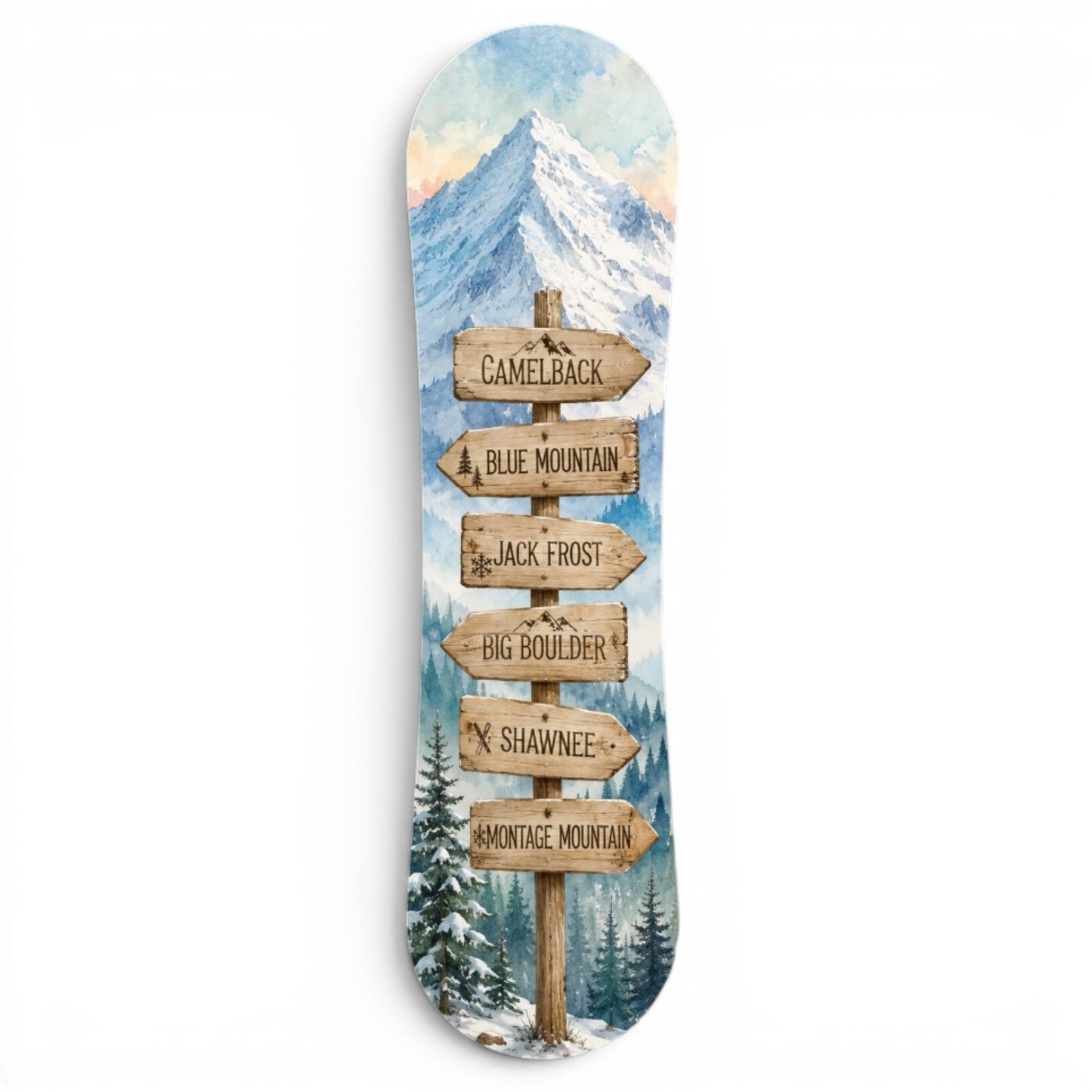 Camelback, Blue Mountain, Jack Frost Snowboard Wall Art