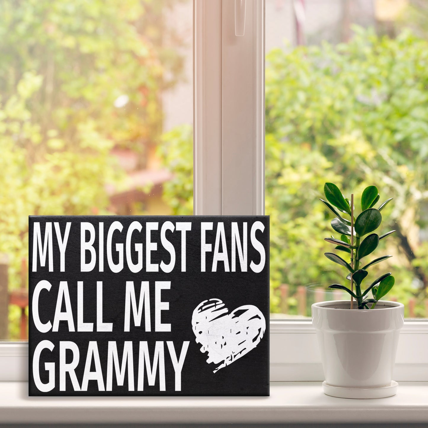 Grammy Gifts, My Biggest Fans Call Me Grammy Wooden Sign, Gift for Grammy