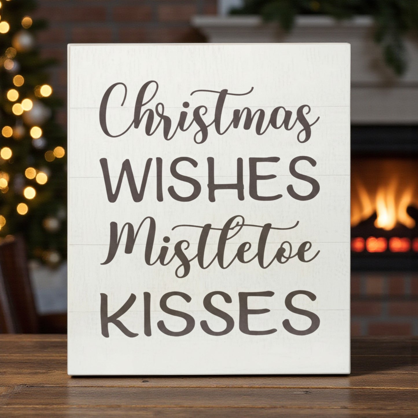 Decorative Christmas Sayings Holiday Farmhouse (Christmas Wishes)