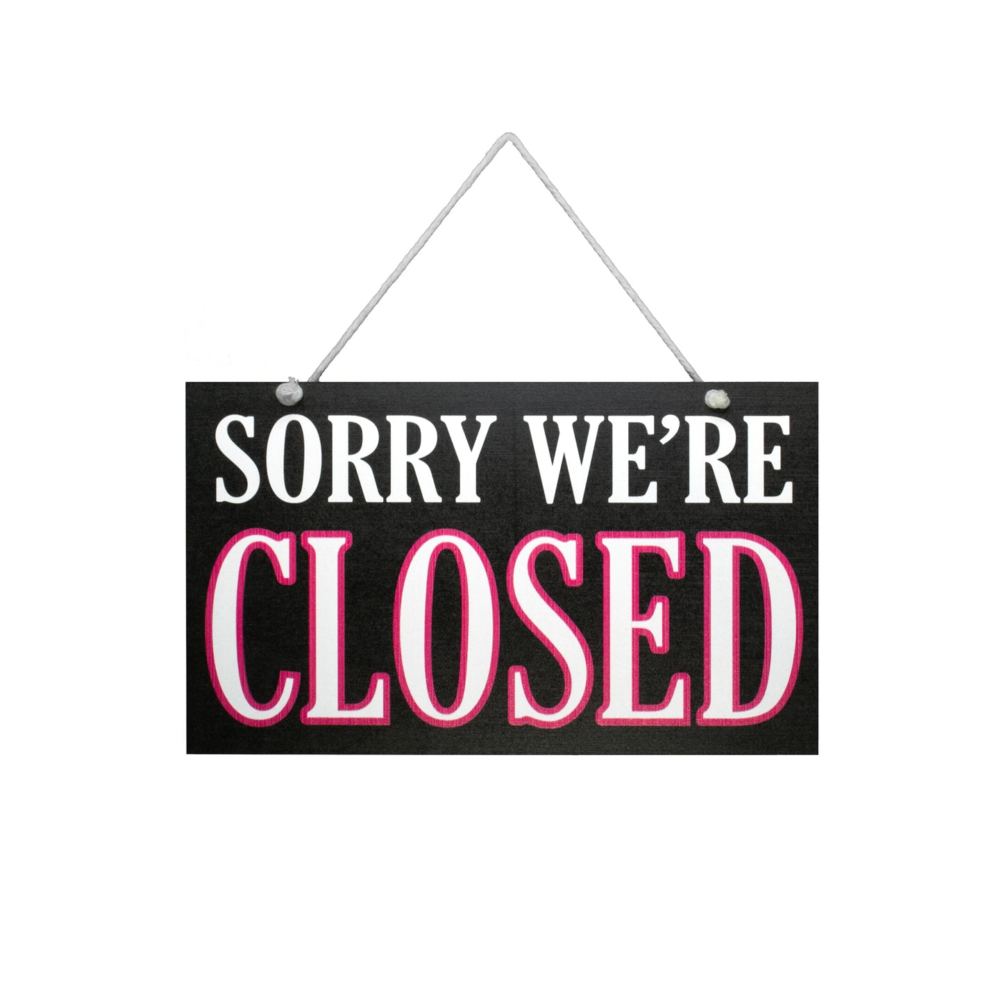 Business Open and Closed Door Sign, Reversible