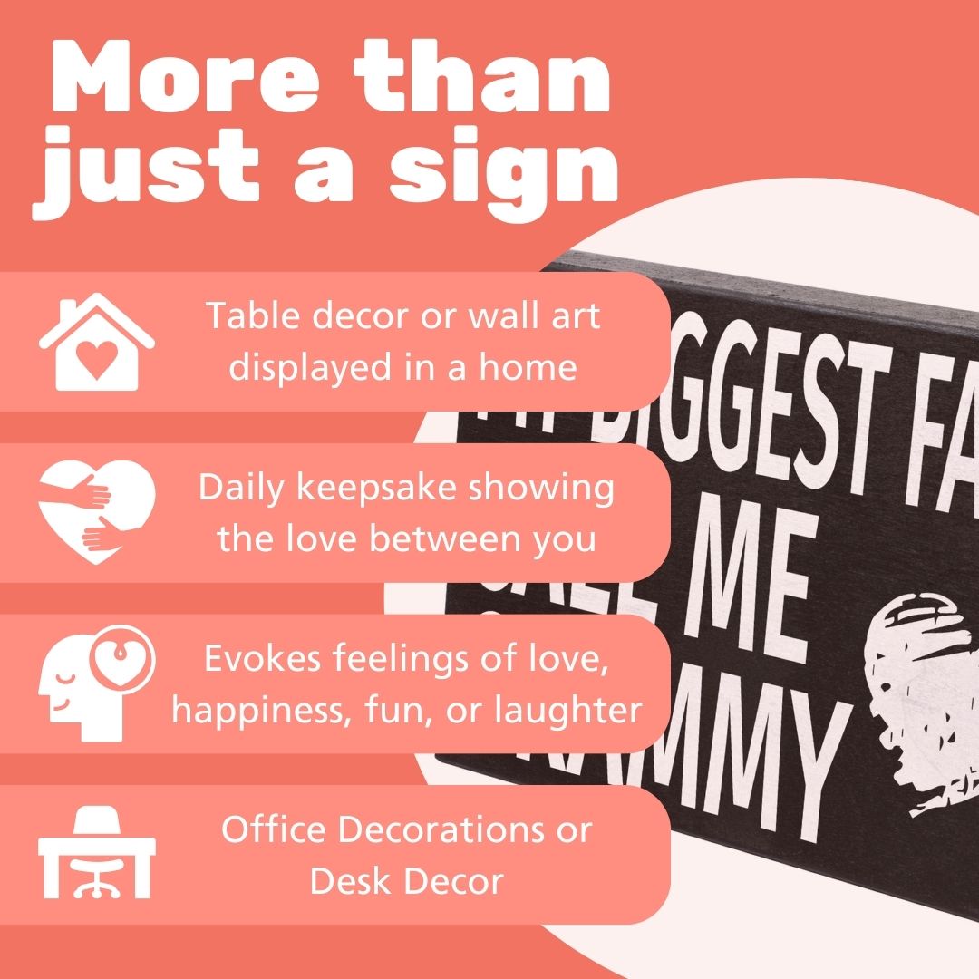 Grammy Gifts, My Biggest Fans Call Me Grammy Wooden Sign, Gift for Grammy
