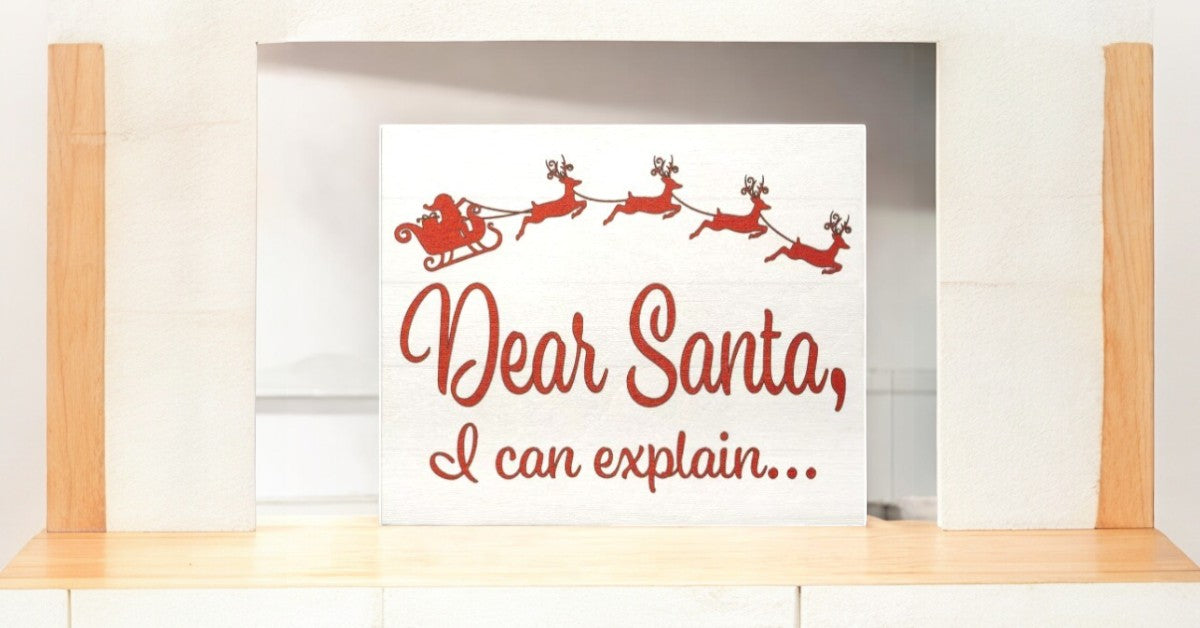 Dear Santa I Can Explain, Funny Christmas Decor