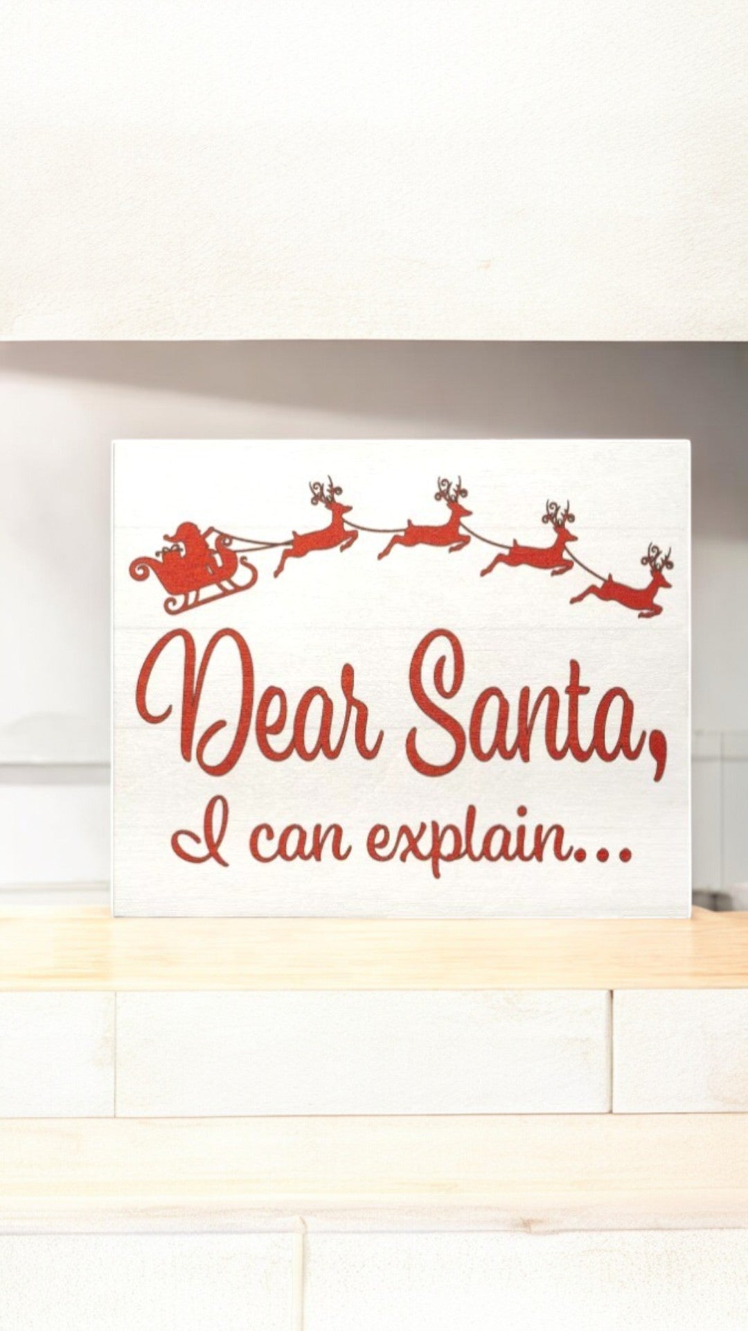 Dear Santa I Can Explain, Funny Christmas Decor