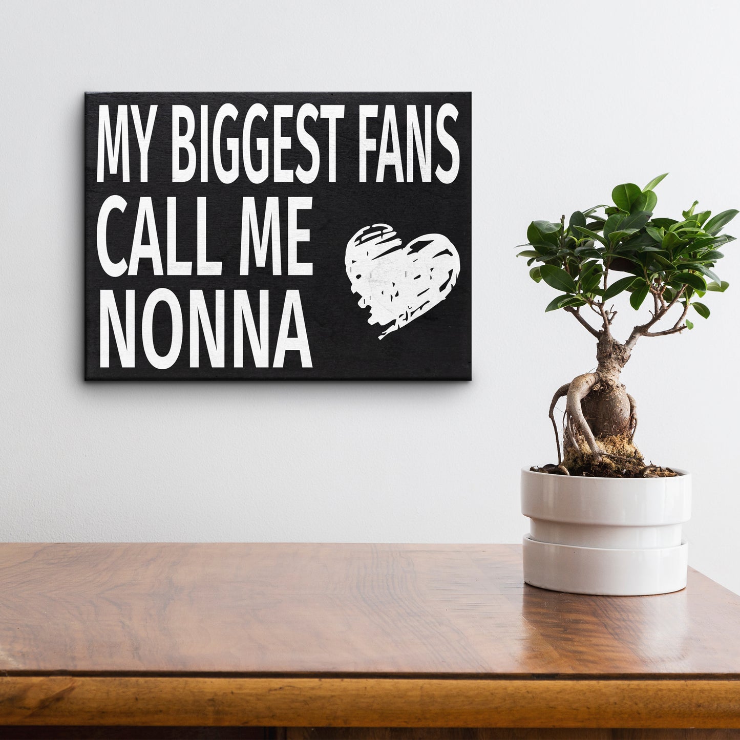 JennyGems Gifts for Nonna, Nonna Gifts from Granddaughter Grandson, My Biggest Fans Call Me Nonna Wood Sign, Nonna Gifts for Christmas, Nonna Birthday Gifts