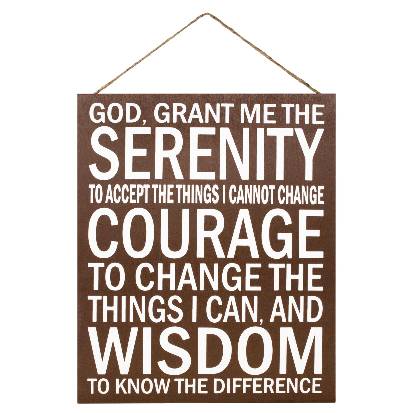 JennyGems Serenity Prayer Sign, 10x12 Inches, Positive Energy Wall Art, Sobriety Anniversary Gift, Housewarming Farmhouse Christian, American Made