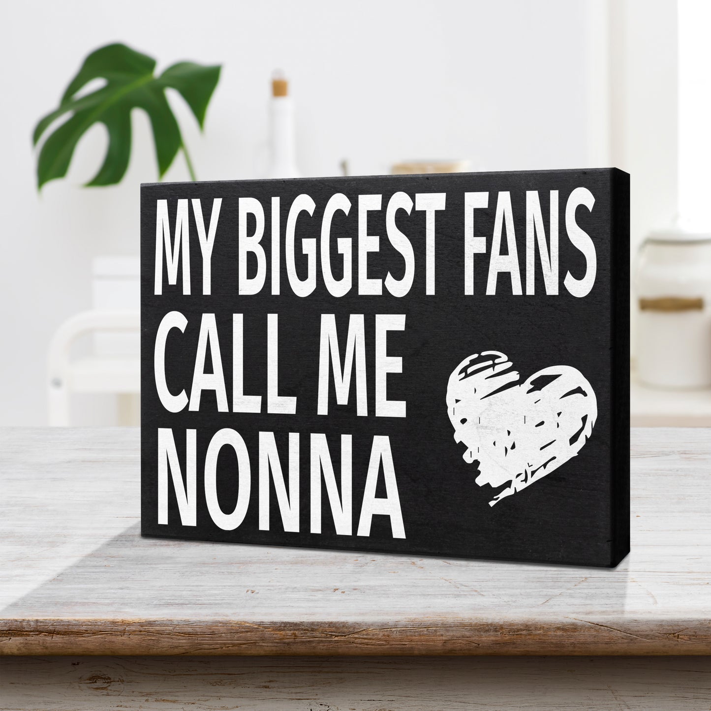 JennyGems Gifts for Nonna, Nonna Gifts from Granddaughter Grandson, My Biggest Fans Call Me Nonna Wood Sign, Nonna Gifts for Christmas, Nonna Birthday Gifts