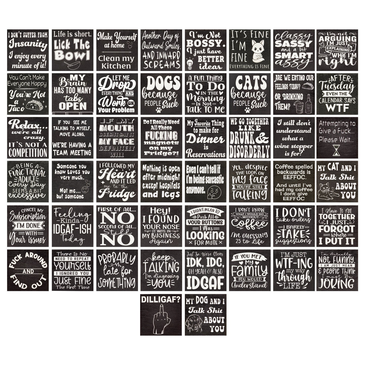 Sarcastic "EEFFOC" Fridge Magnet: Funny Kitchen Decor