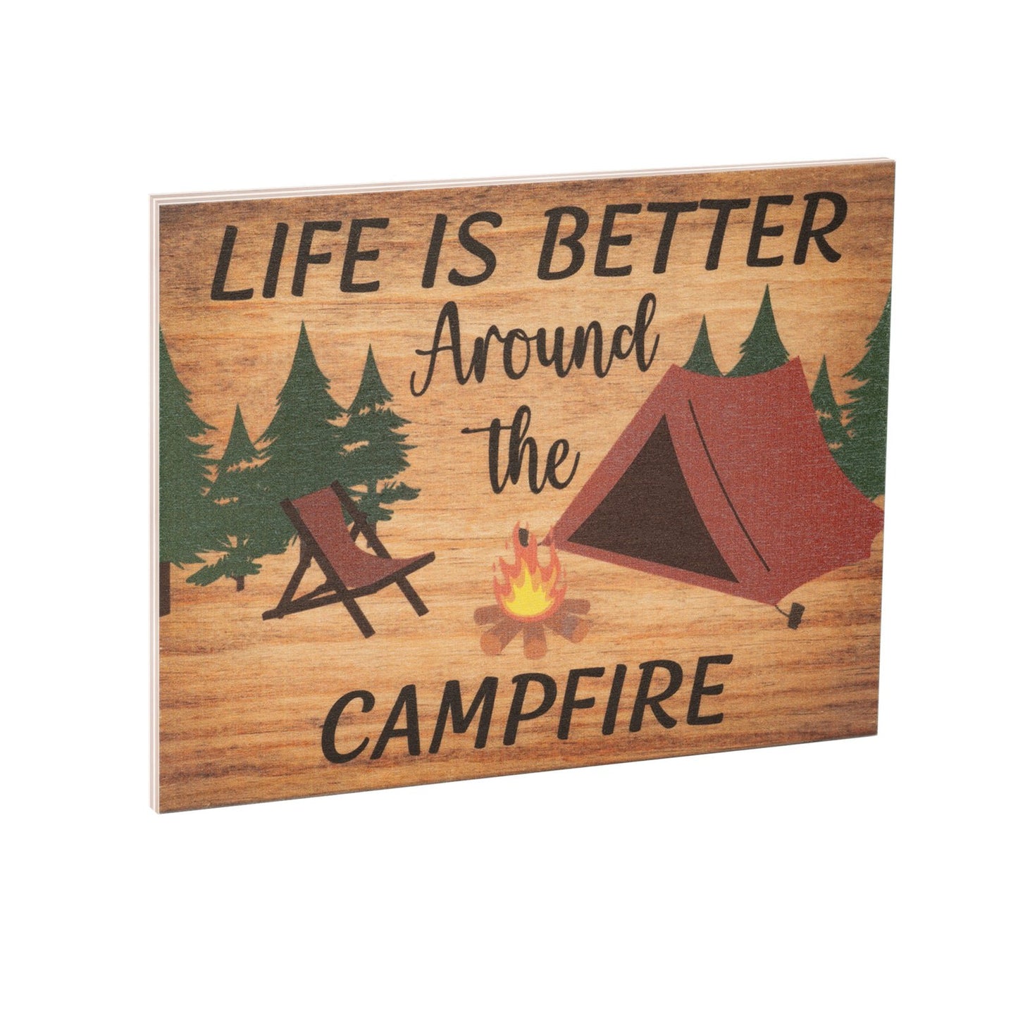 JennyGems Camper Gifts, Life Is Better Around the Campfire Sign, RV Decor