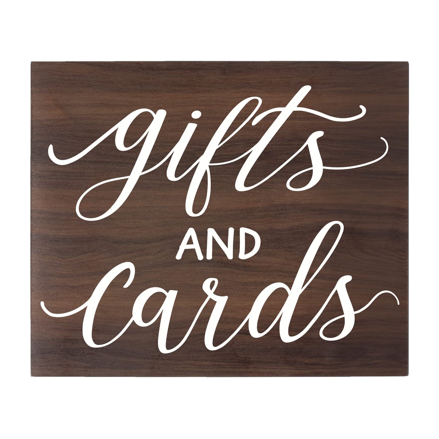 JennyGems Gifts and Cards Sign, Wedding Decor, Party Signs, Birthday, Engagement, Bridal Shower Party Decor, Brown