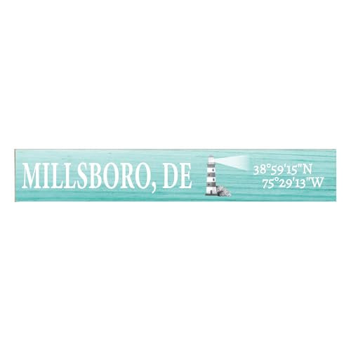 JennyGems Millsboro Delaware Gifts, Delaware Souvenirs, Shelf and Wall Art, Made in USA