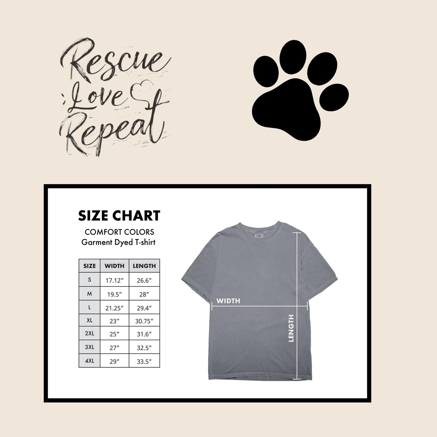 Rescue Dog Tshirt, Support Rescue Dogs Gift, Rescue Love Repeat, Unisex