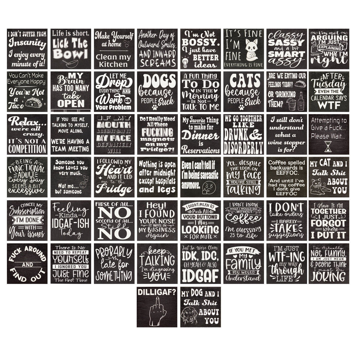 Sarcastic "EEFFOC" Fridge Magnet: Funny Kitchen Decor