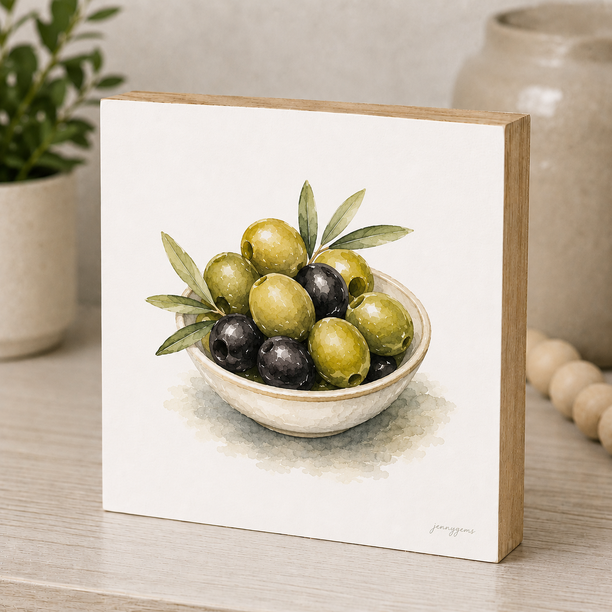 Olives Mini Art Block