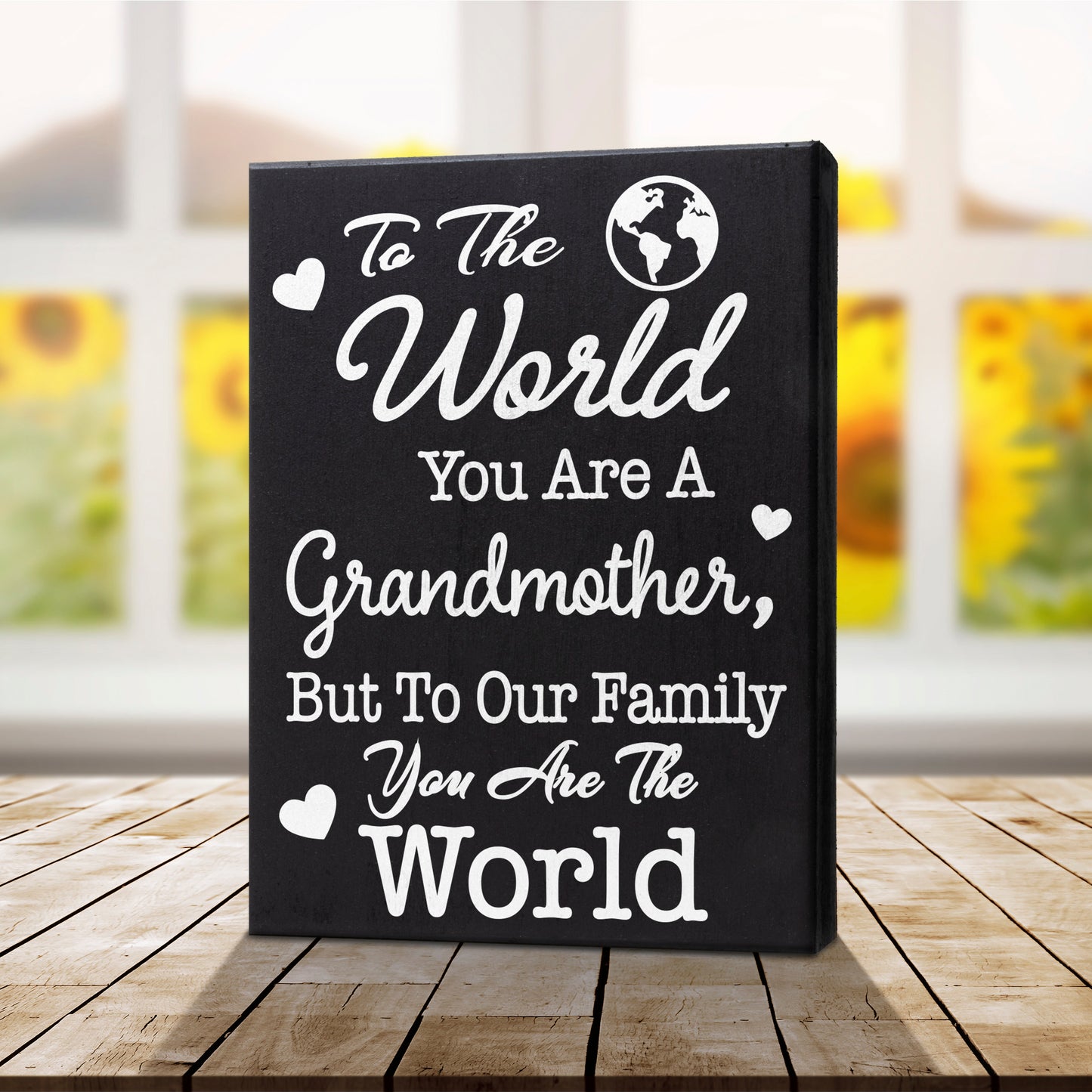 JennyGems Grandmother Sign Decor Plaque, Mother's Day Gift, 6x8 Inches, Made in USA