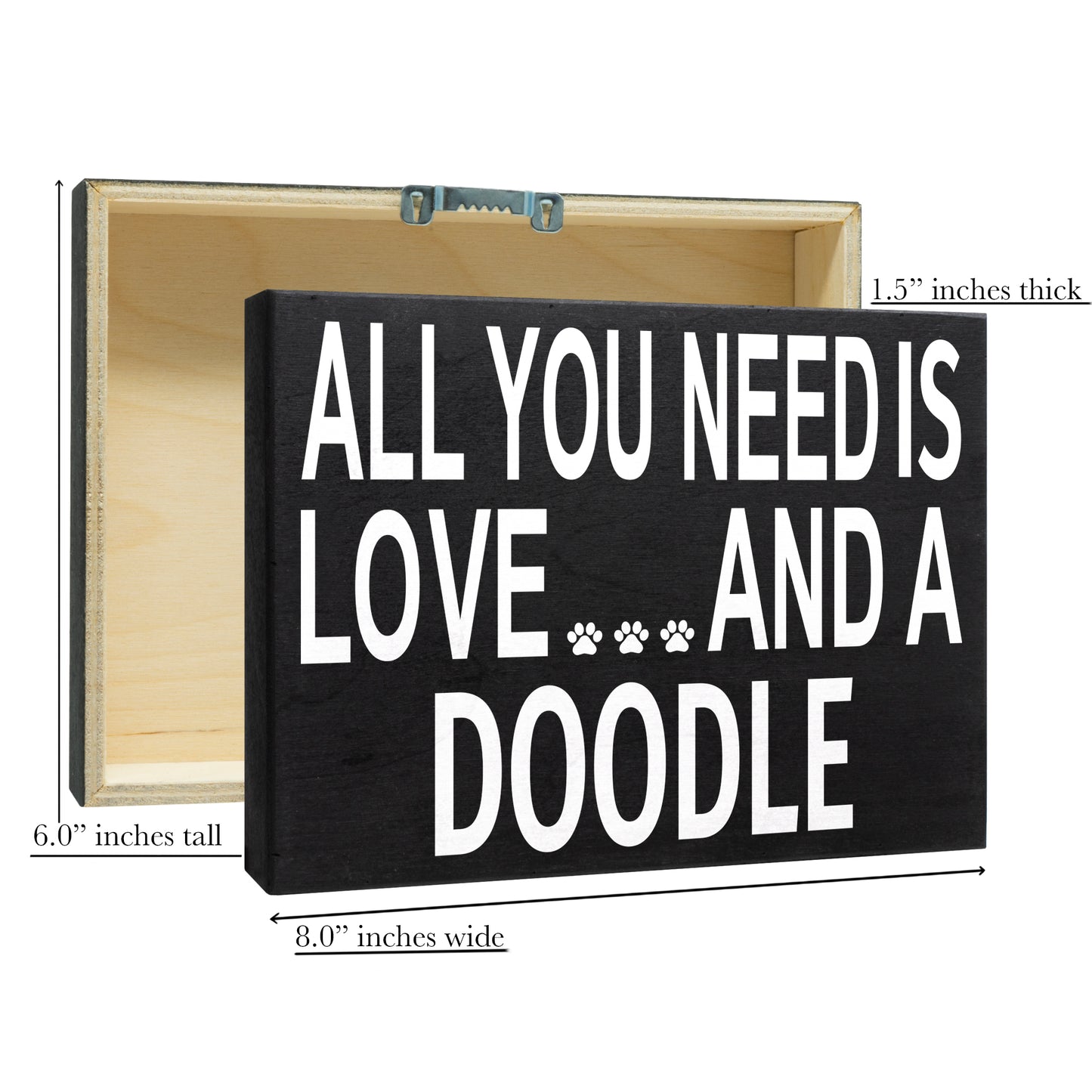 JennyGems Doodle Sign, All You Need Is Love and a Doodle Wooden Sign, Doodle Mom, Doodle Gifts, Doodle Decor, American Made