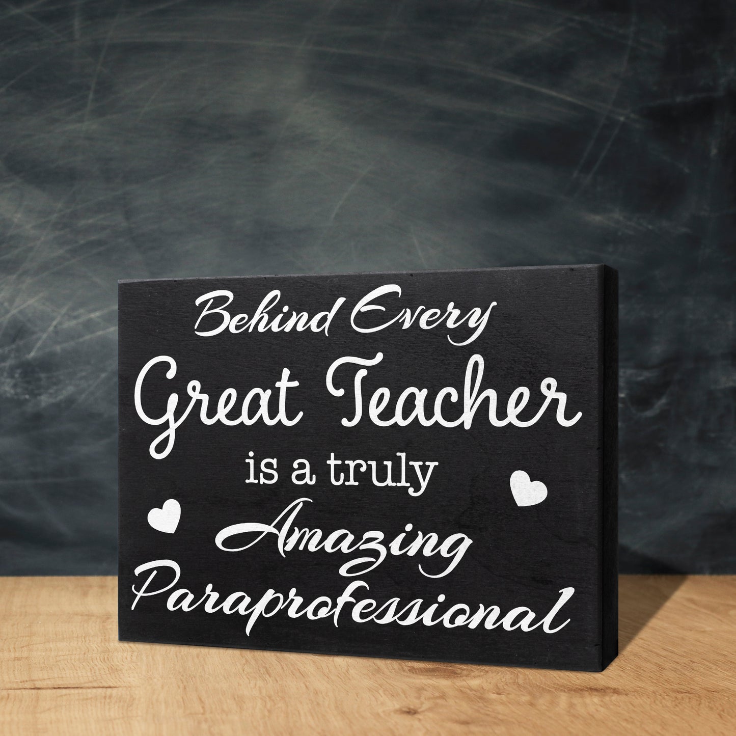 JennyGems Gifts for Paraprofessionals, Paraprofessional Gifts, Meaningful Gift for Paraprofessional, Paraeducator Gift, Wood Sign, Wall Hanging and Tabletop Display, Shelf Accent, American Made