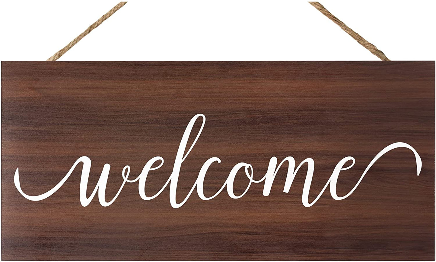 JennyGems Welcome Sign, Welcome Sign For Front Door, Front Porch Sign, Welcome Porch Sign, Housewarming Gift, Rustic Farmhouse Home Decor, 6x13 Inch Wood Hanging Sign, American Made