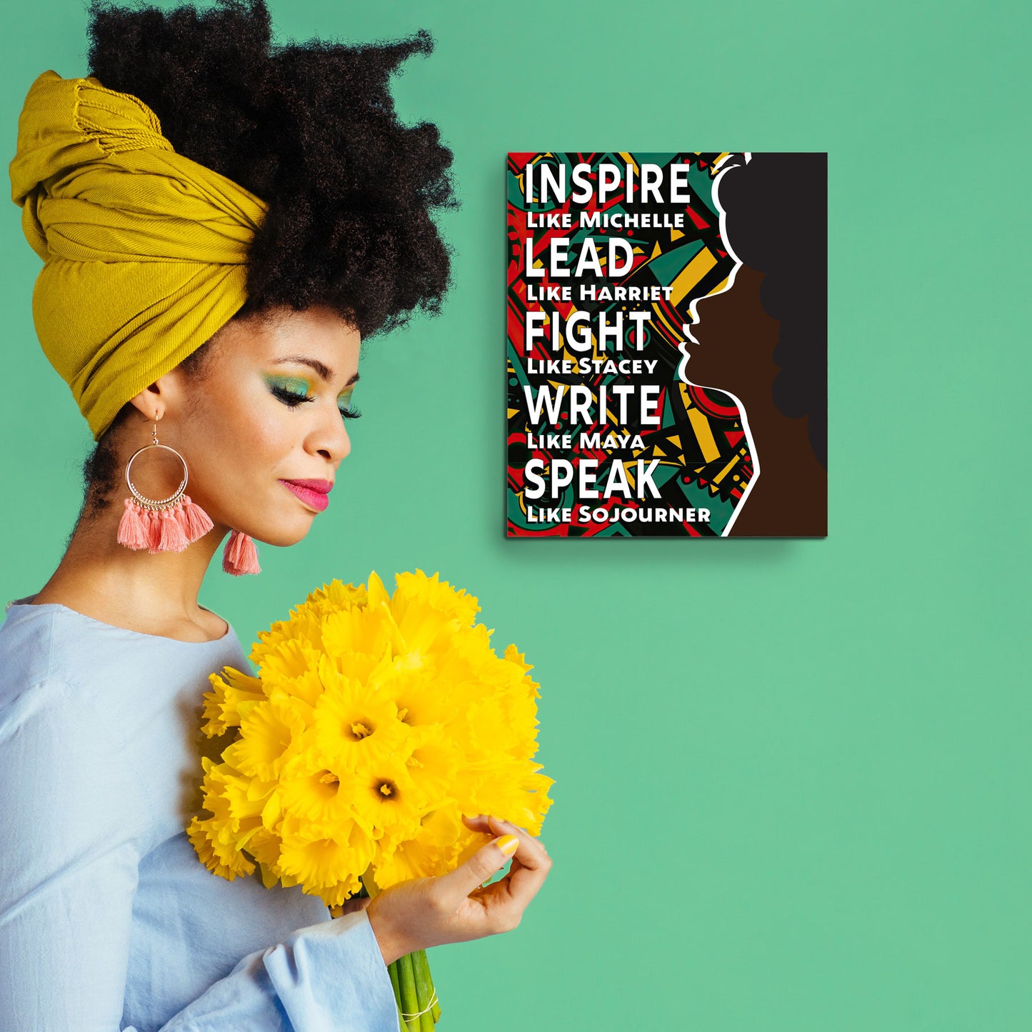 Empowering Black Women Leaders Wooden Sign