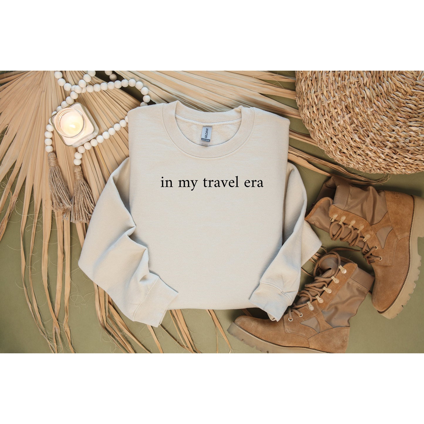 In My Travel Era Crewneck Sweatshirt Unisex Men and Women, Minimalist Style, Travel Enthusiast, Gift for Traveler