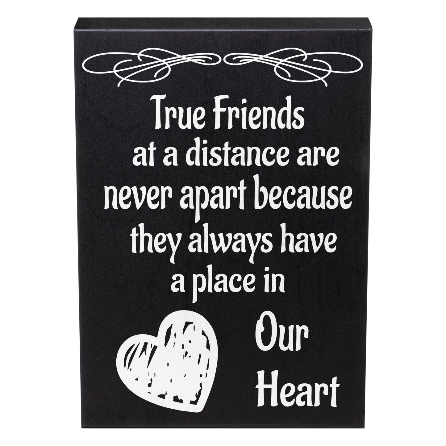 JennyGems True Friends At A Distance Are Never Apart Sign, Friend Gifts, Going Away Gifts For Friends, Long Distance Friendship Sign
