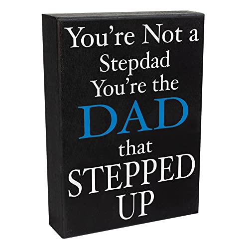 JennyGems You're Not a Stepdad You're the Dad That Stepped Up, Step Dad Wall Art, Bonus Dad Gifts, Father In Law Gifts, Stepdad Gifts, Foster Dad