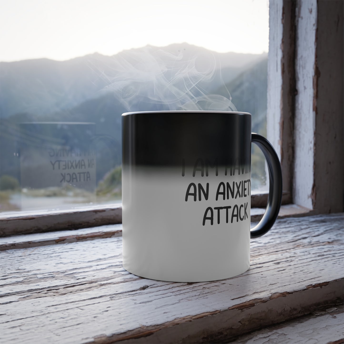 Funny Anxiety Mug - I Am Having an Anxiety Attack Coffee Cup | Color-Changing 11oz Gift for Friends, Coworkers, and Anxiety Relief