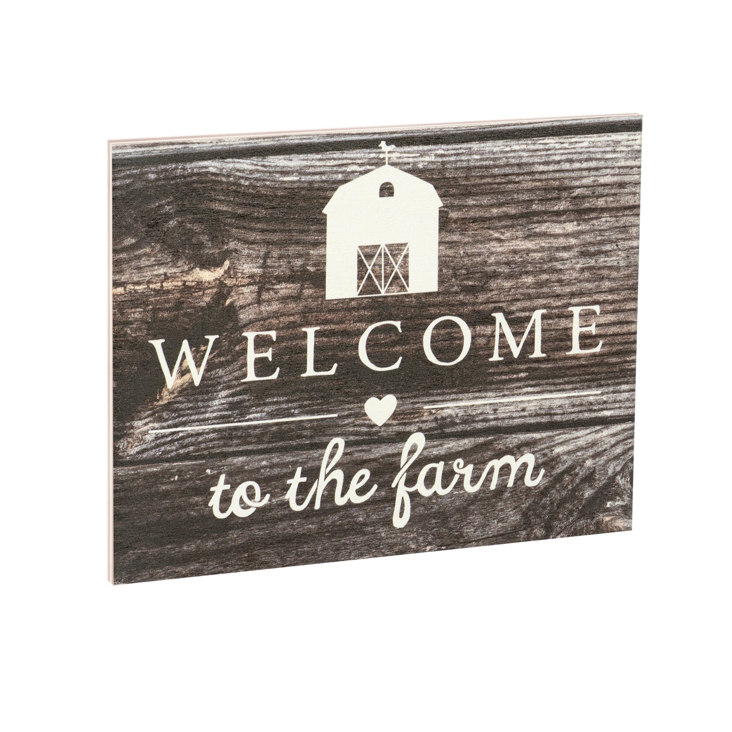 JennyGems Welcome To the Farm Wooden Sign, Barn Gifts, Rustic Farmhouse Decor