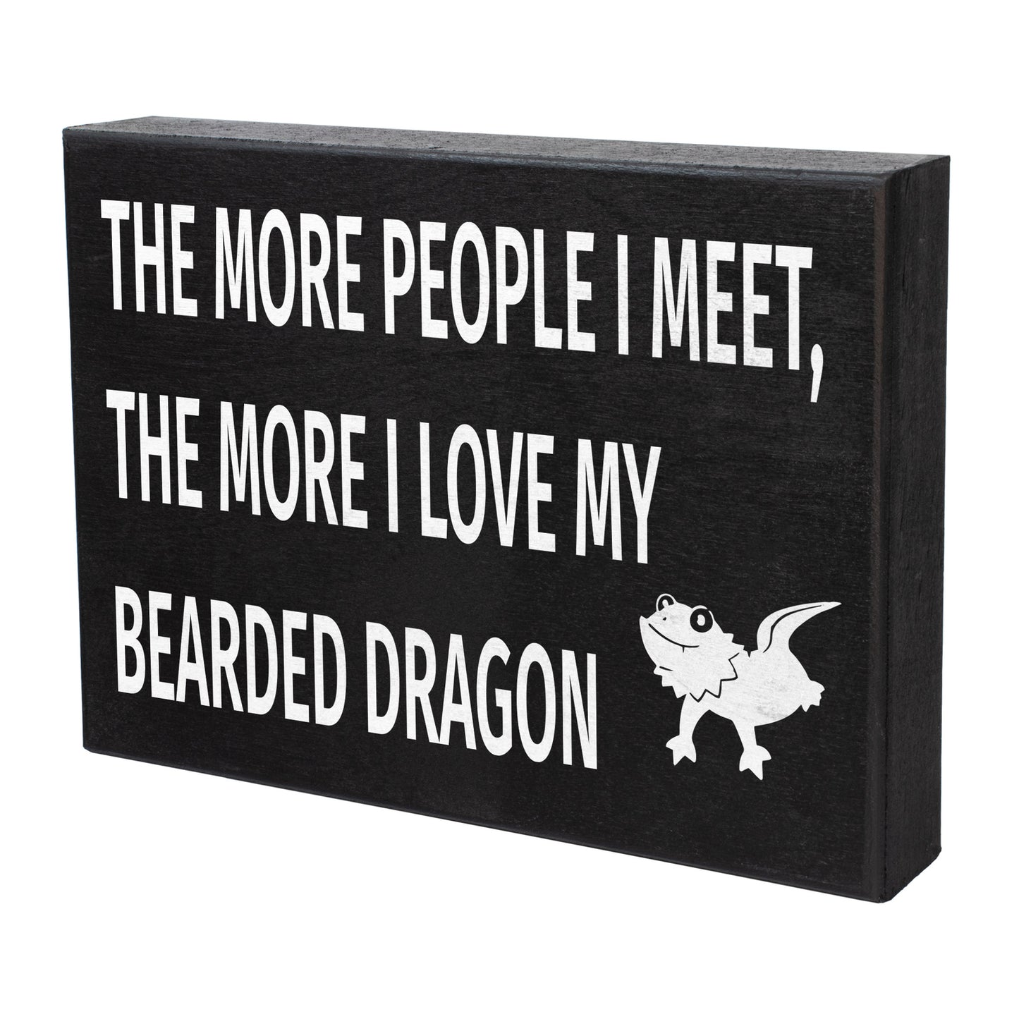 JennyGems Bearded Dragon Sign, Bearded Dragon Hanging Wall Sign Decor Gift