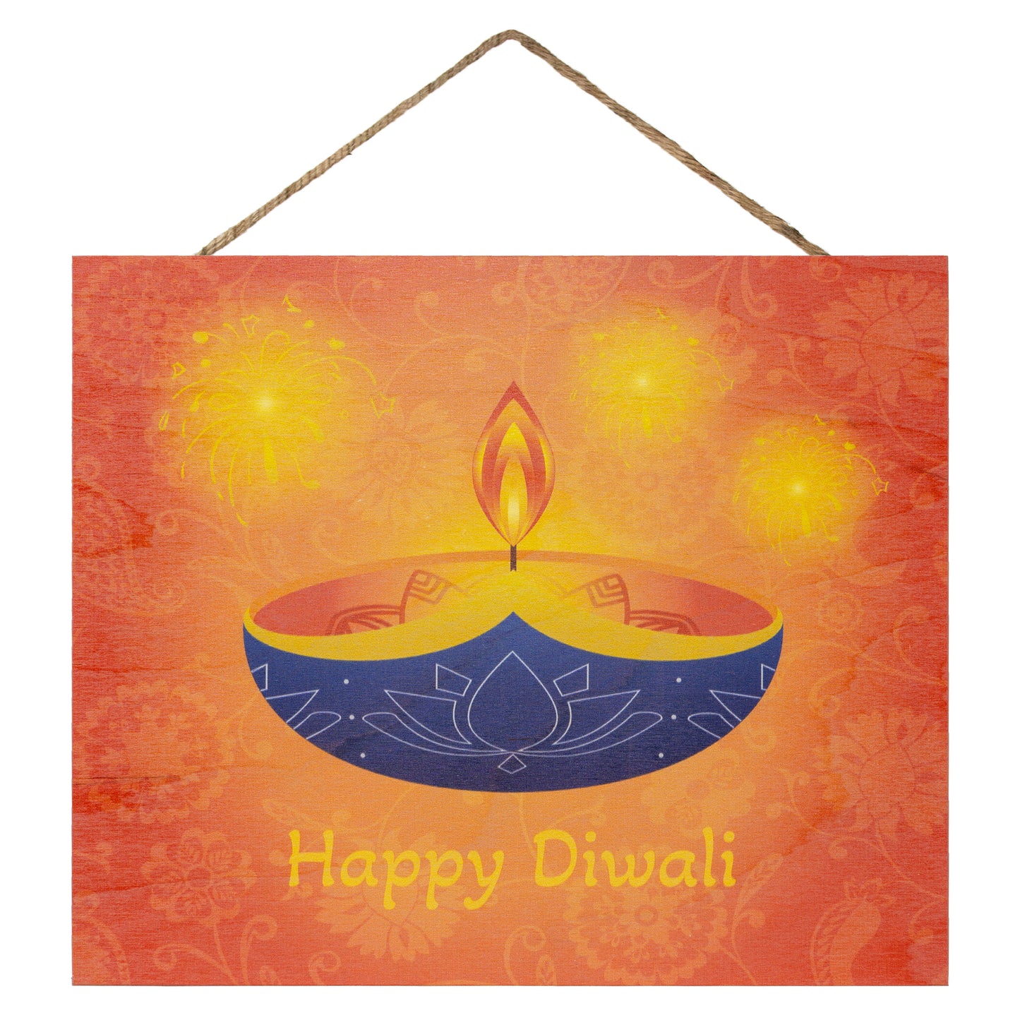 JennyGems Happy Diwali Decorations for Home, Diwali Gifts, Diwali Decor (Orange)