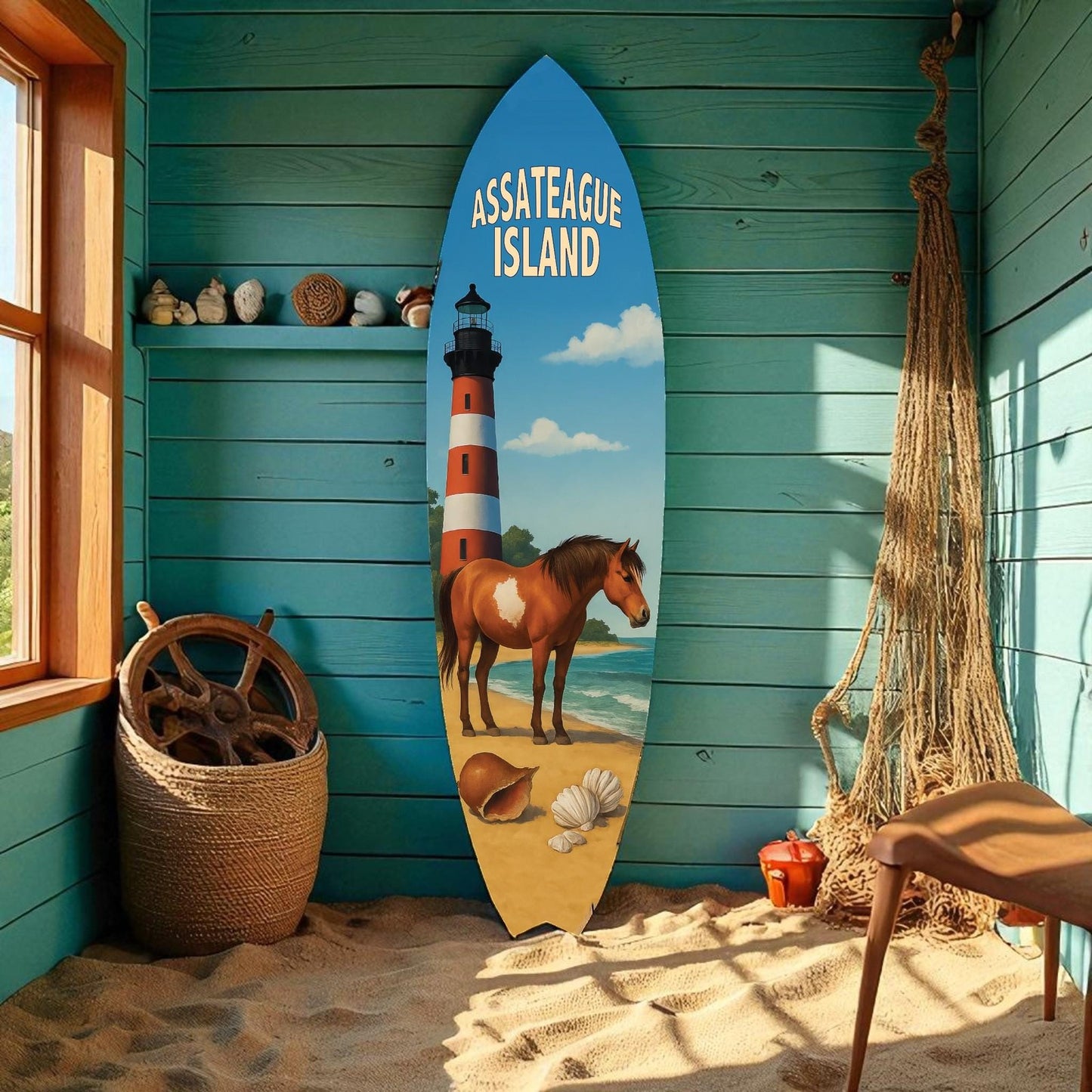 Assateague Island Surfboard Decor