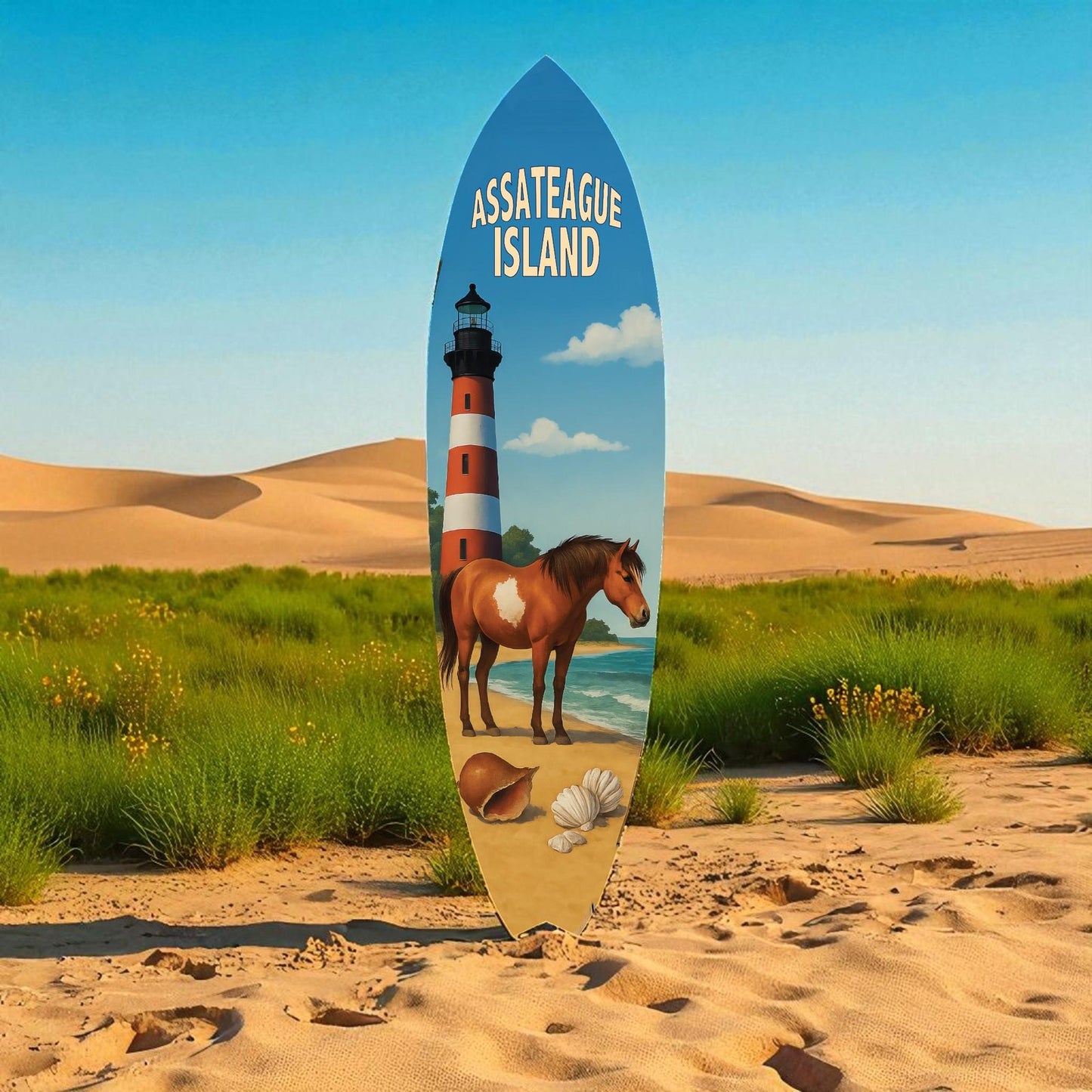 Assateague Island Surfboard Decor