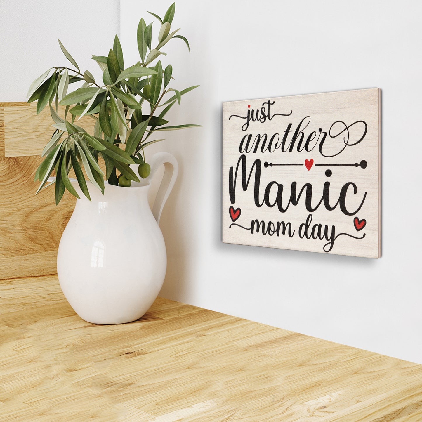JennyGems Mom Gifts, Another Manic Mom Day Sign, Mothers Day Gifts, Mom Life